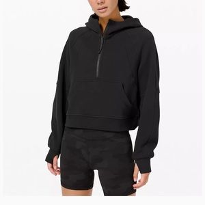 Lululemon Scuba Oversized 1/2 Zip Hoodie **black**